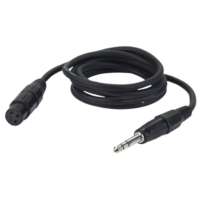 Adapterkabel Klinke auf XLR Buchse, Symetrisch, Länge: 3m