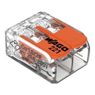 Wago Verbindungsklemme bis 2 x 4mm² flexibel