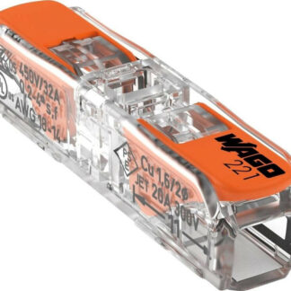 Wago Verbindungsklemme Durchgangs-Verbinder bis 2 x 4mm² flexibel