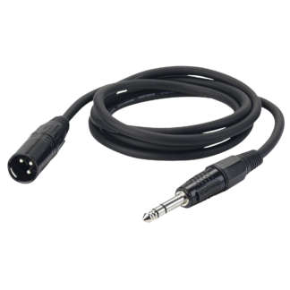 Adapterkabel Klinke auf XLR Stecker, Symetrisch, Länge: 1.5m